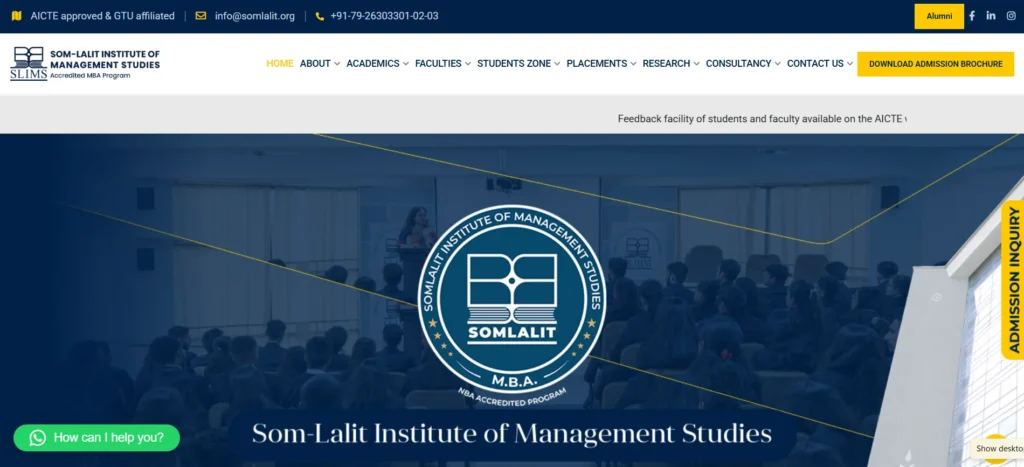 MBA Colleges in Ahmedabad SLIMS