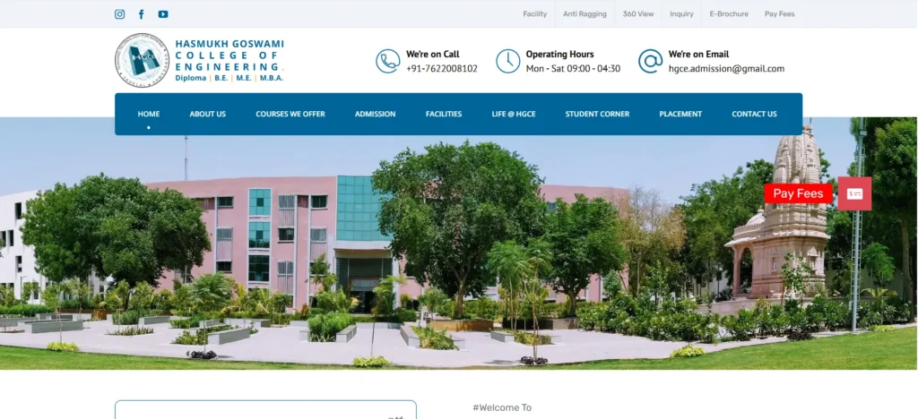 MBA Colleges in Ahmedabad HGCE 