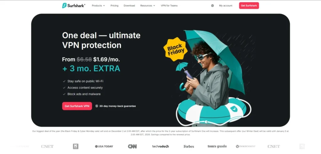 Surfshark - VPN for Firefox