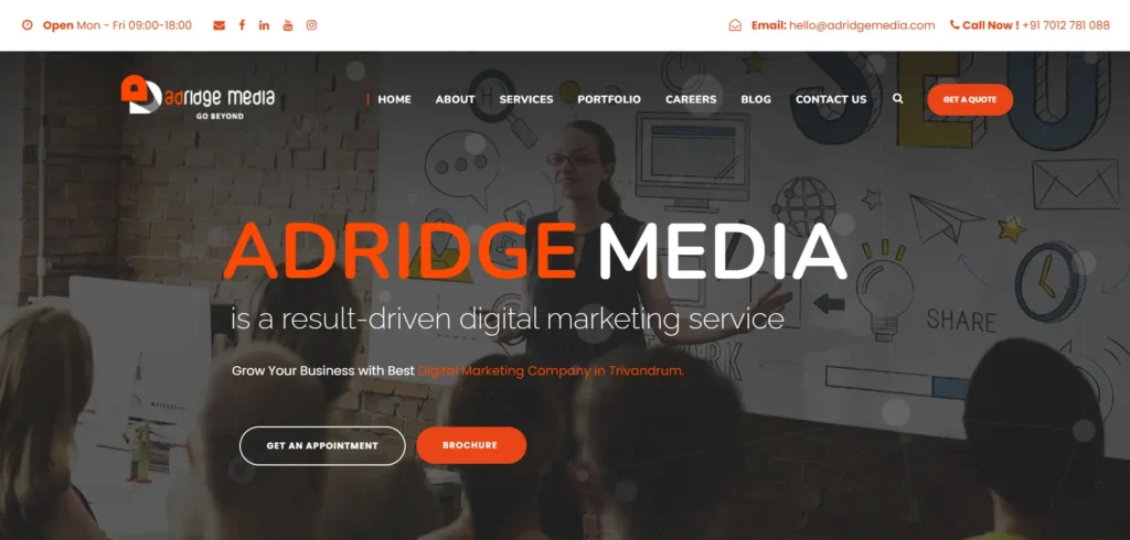  Digital Marketing A​gencie⁠s in Trivandru‍m- Adridge Media