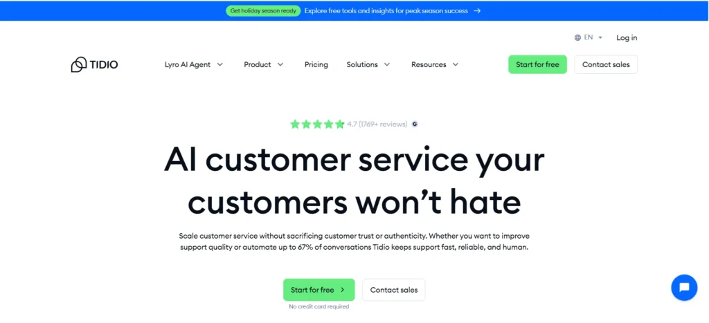 Best Chatbots for Shopify Tidio