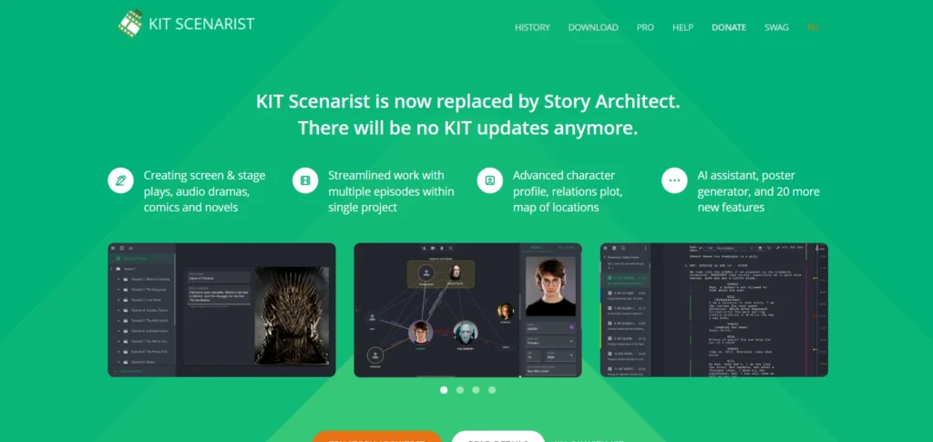 Script Writing Software - KIT Scenarist