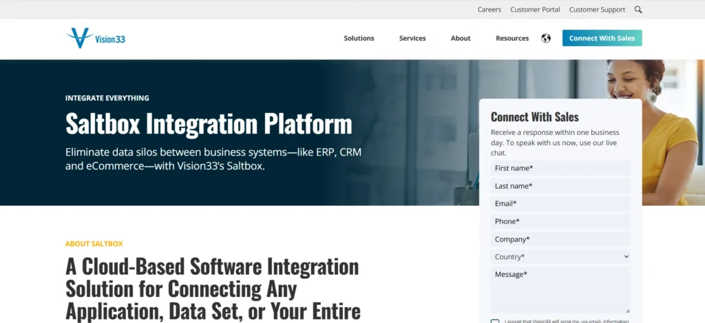 Vision33 Saltbox - Magento SAP Integration Solution