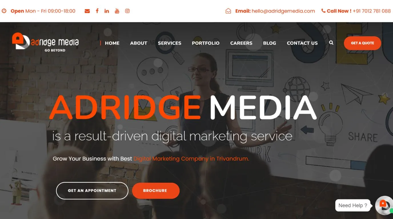 adridgemedia - digital marketing agencies in Trivandrum
