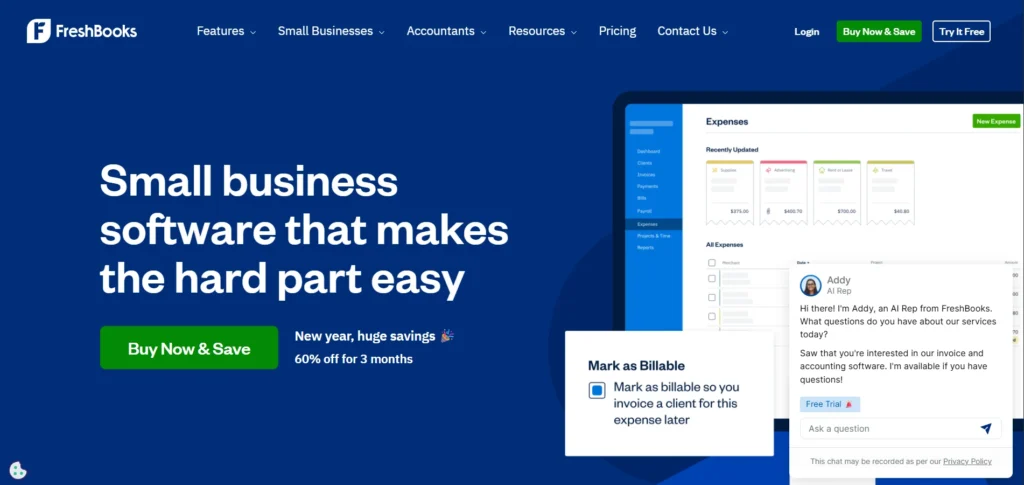 QuickBooks Alternative - FreshBooks