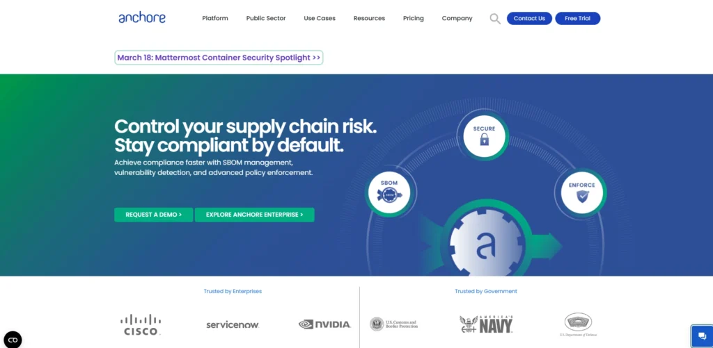  Container Scanning Tools-Anchore Engine / Anchore Enterprise