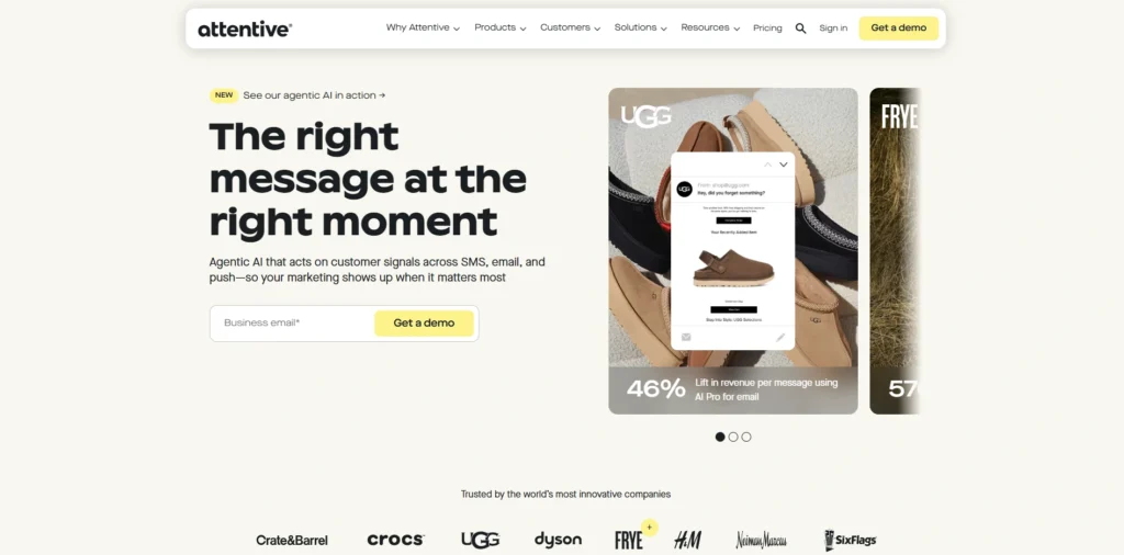 SMS Marketing Software-Attentive