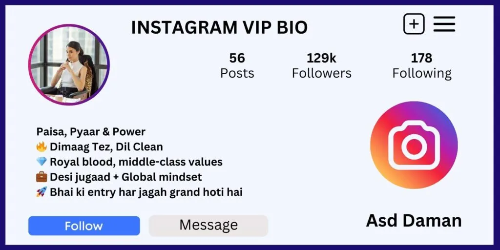Instagram VIP Bio