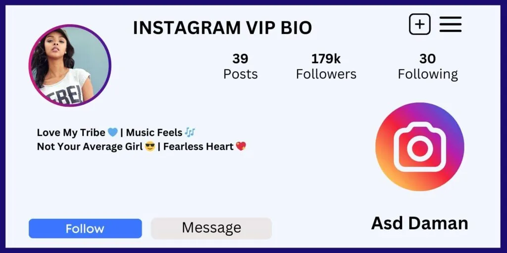 Instagram VIP Bio