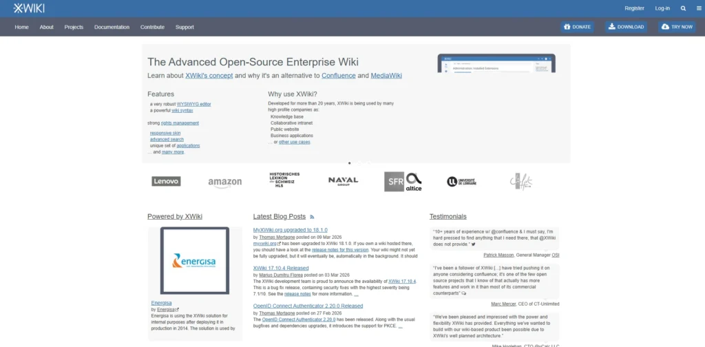 Free Knowledge Base Software- XWiki
