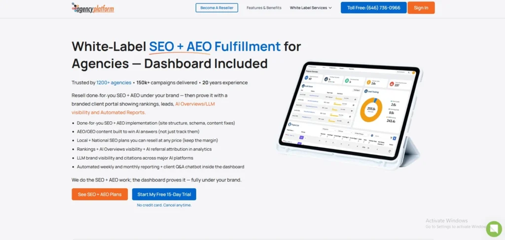 12 Top SEO Reseller Services For Agencies in 2026: White-Label Platforms Compared SEO Reseller Services for Agencies-AgencyPlatform