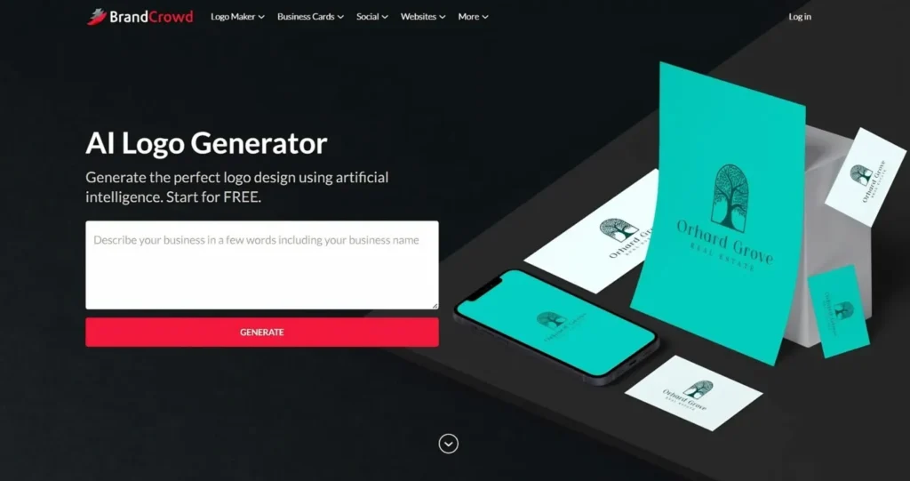 BrandCrowd AI Logo Generator